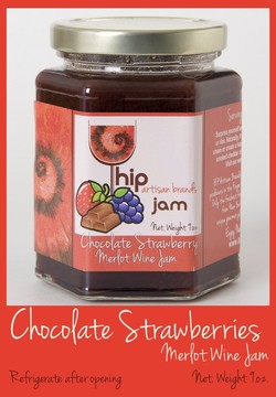 Hip Chocolate Strawberry Merlot Wine Jam 1