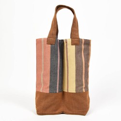 Double Wine Tote-Caramel 1
