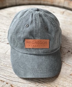 Dark Grey McGregor Leather Patch Hat 1