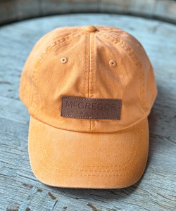 Orange McGregor Leather Patch Hat 1
