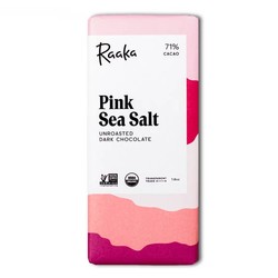 Raaka Pink Sea Salt Chocolate Bar 1
