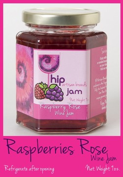 Hip Raspberry Rose Wine Jam 1
