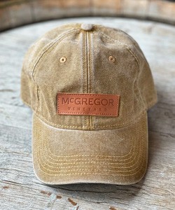 Camel McGregor Leather Patch Hat